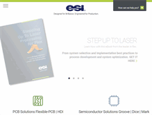 Tablet Screenshot of esi.com